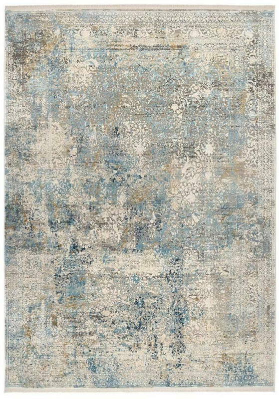 Webteppich Avignon Blau/Grau 200x290 cm