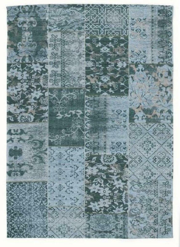Vintage-Teppich Alanis Allover Türkis 70x140 cm