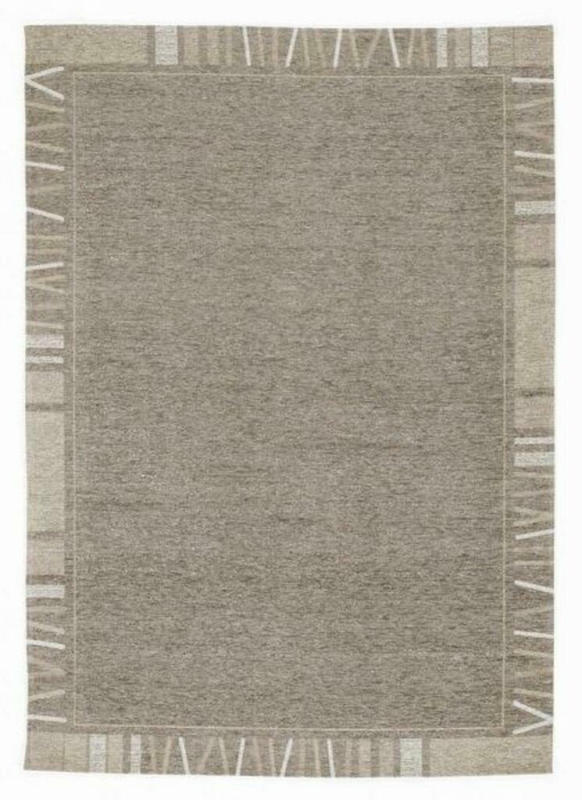 Flachwebteppich Alanis Border Sandfarben 170x240 cm