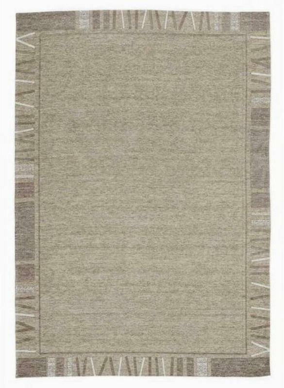 Flachwebteppich Alanis Border Naturfarben 120x180 cm