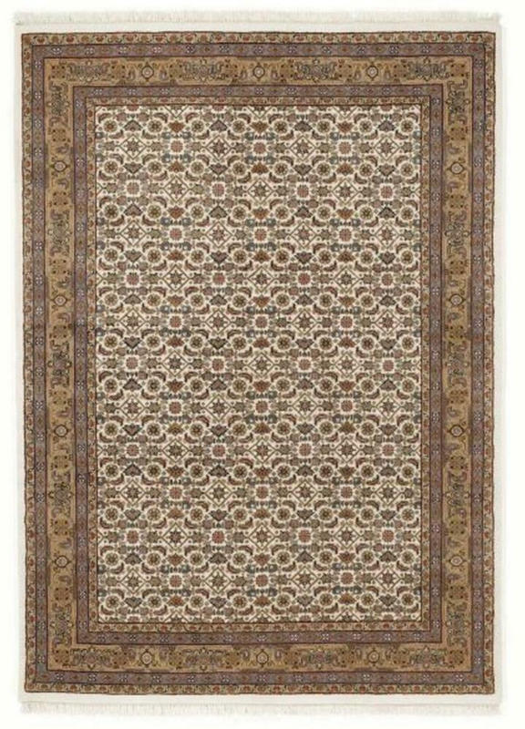 Orientalischer Webteppich Crme/Beige Herati 80x350 cm