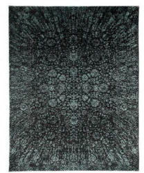 Orientteppich Grau/Türkis Naturfaser 90x160 cm