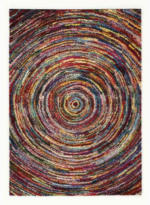Möbelix Webteppich Sixteen Round Multicolor 80x150 cm