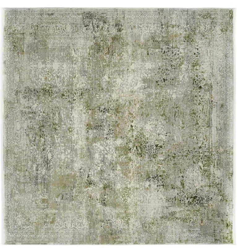 Webteppich Grau/Grün Avignon 240x240 cm