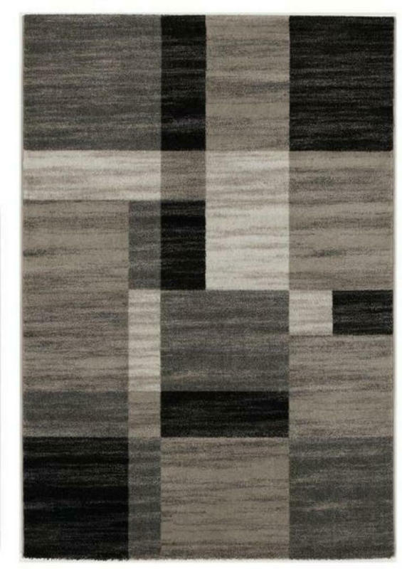 Webteppich Grau First Block 80x150 cm