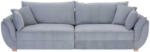 Möbelix Big Sofa mit Schlaffunktion Guarda B: 301 cm Hellgrau
