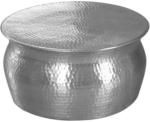 Möbelix Runder Couchtisch Metall Mit Ablage Karam, Silber Dekor