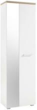 Möbelix Garderobenschrank Gomera Weiß mit Spiegel B: 60 cm