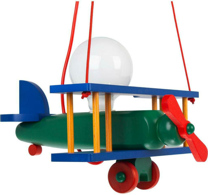 Kinderhängeleuchte Flugzeug H: 75 cm 1-Flammig