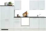 Möbelix Küchenzeile Welcome ohne Geräte 300 cm Grau/Weiß