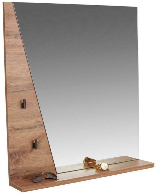 Spiegel Venedig 80x84 cm Eiche Dekor mit Ablage