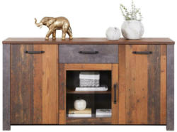 Sideboard mit Glaselement B: 162 cm Ontario, Old Style