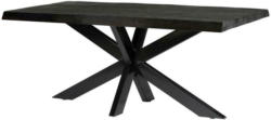Esstisch mit Echtholz-Platte Dt-Norris 240x100cm Schwarz