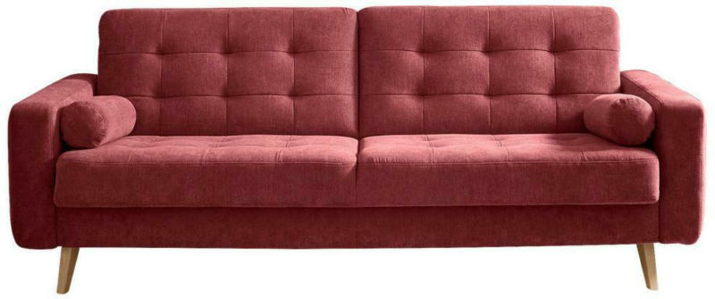 3-Sitzer-Sofa mit Schlaffunkt. und Bettkasten Fjord Beere