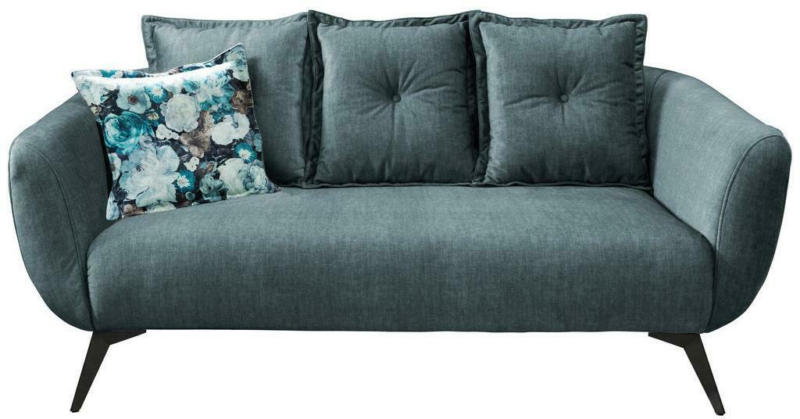 2,5-Sitzer-Sofa Baggio mit Kissen Blau/Grün