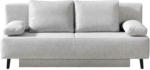 Möbelix 2-Sitzer-Sofa mit Schlaffunkt. und Bettkasten Sweet Grau