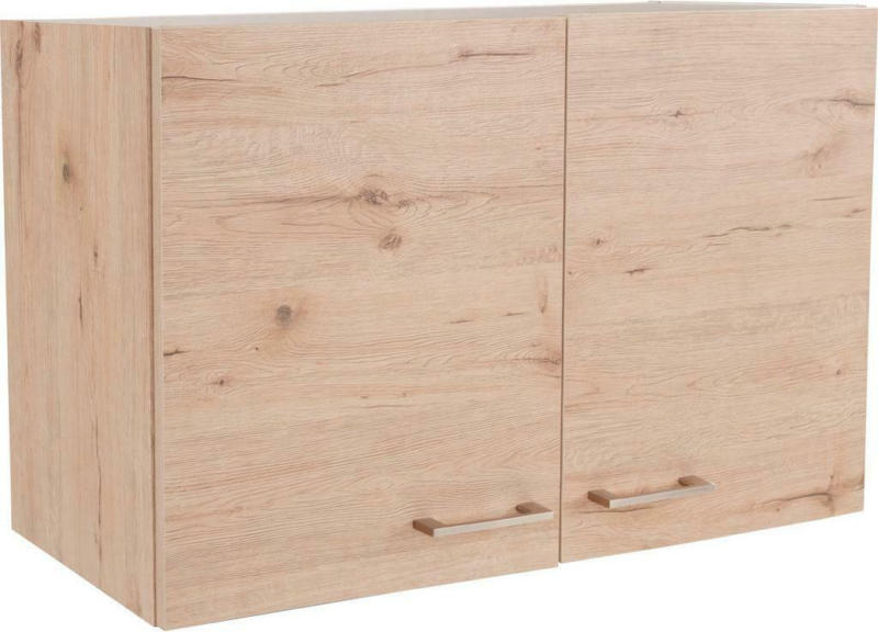 Küchenoberschrank Riva 80 cm Eiche Dekor 2 Drehtüren