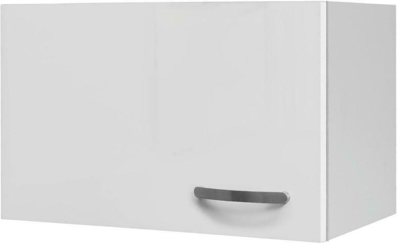 Küchenoberschrank Alba B: 60 cm Weiß 1 Drehtür