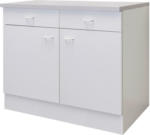 Möbelix Küchenunterschrank Speed B: 100 cm Weiß mit Laden