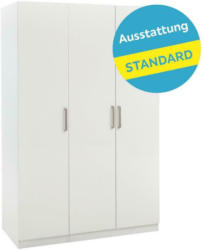 Drehtürenschrank mit Soft-Close 137cm Unit Weiß