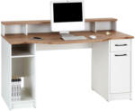Möbelix Schreibtisch mit Stauraum B 150 cm H 91cm Tobi Eiche Dekor