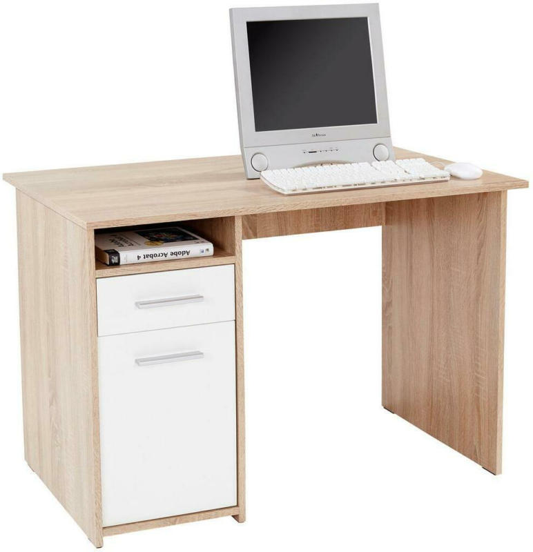 Schreibtisch mit Stauraum B 110 cm H 74cm Palermo, Eiche Dekor