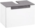 Möbelix Waschbeckenunterschrank Siena B. 60 cm Silbereiche/Weiß
