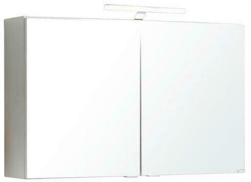Spiegelschrank Siena mit Led 2-Türig B/H/T: 80x65x20cm Weiß