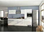 Möbelix Küchenzeile Mailand mit Geräten 320 cm Weiß Hochglanz