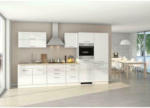 Möbelix Küchenzeile Mailand mit Geräten 350 cm Weiß Hochglanz