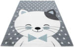 Möbelix Kinderteppich Katze Blau/Grau/Weiß Kids 120x170