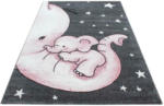Möbelix Kinderteppich Elefant Grau/Weiß/Pink Kids 120x170 cm