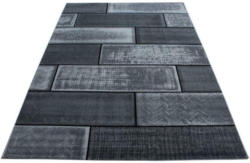 Webteppich Schwarz Naturfaser Plus Black 160x230 cm