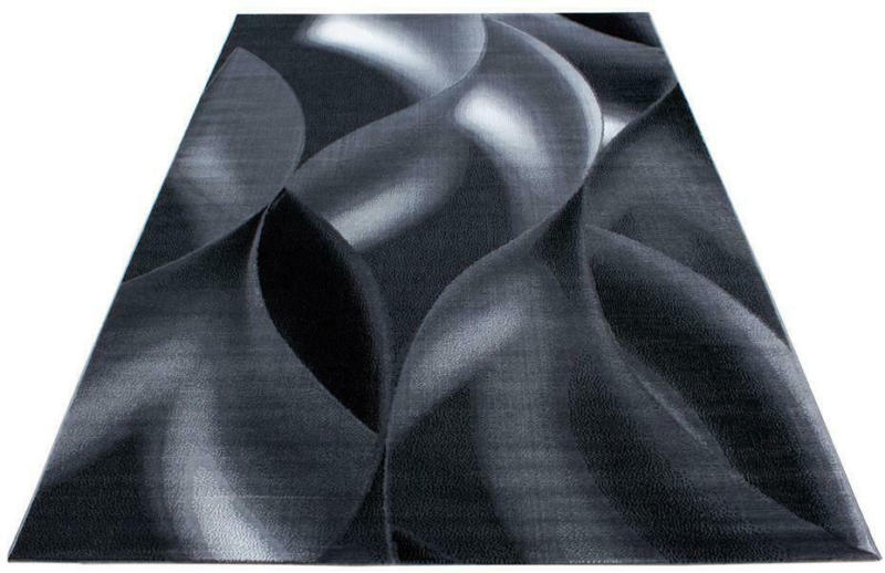 Webteppich Schwarz Naturfaser Plus Black 160x230 cm