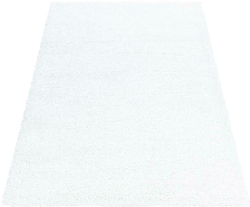 Hochflor Teppich Weiß Brilliant 120x170 cm