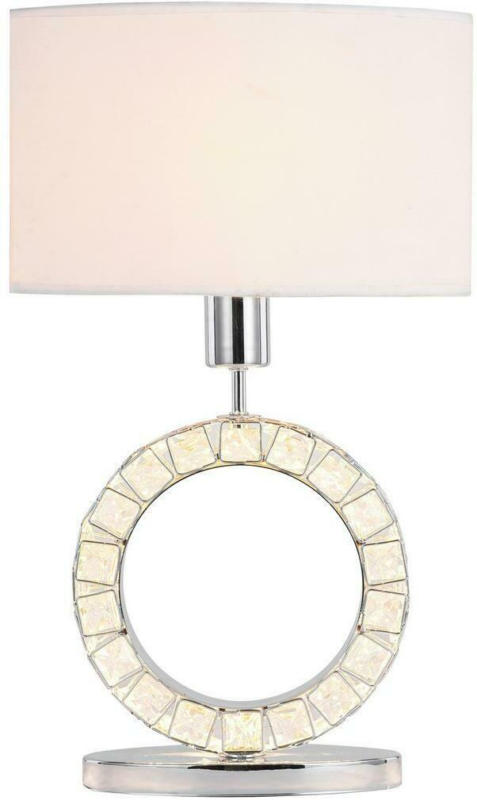 LED-Tischlampe Charlotte Weiß mit Schalter