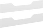 Möbelix Umbauseiten Skate Weiß 2 Seitenteile, 141x24x2 cm