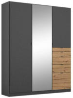 Möbelix Drehtürenschrank Mit Spiegel + Laden 136 cm Ontario, Grau