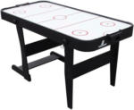 Möbelix Tisch-Eishockey L: 152cm Schwarz + Puck und Zwei Tore