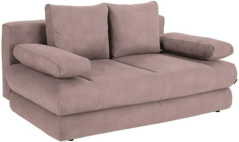 2-Sitzer-Sofa mit Schlaffunkt. und Bettkasten Clipso Rosa
