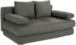 2-Sitzer-Sofa mit Schlaffunkt. und Bettkasten Clipso Grau