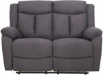 Möbelix 2-Sitzer-Sofa + Relaxfunktion Oxford Grau
