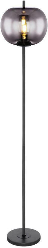 Stehlampe Schwarz/Grau mit Rauchglas Modern