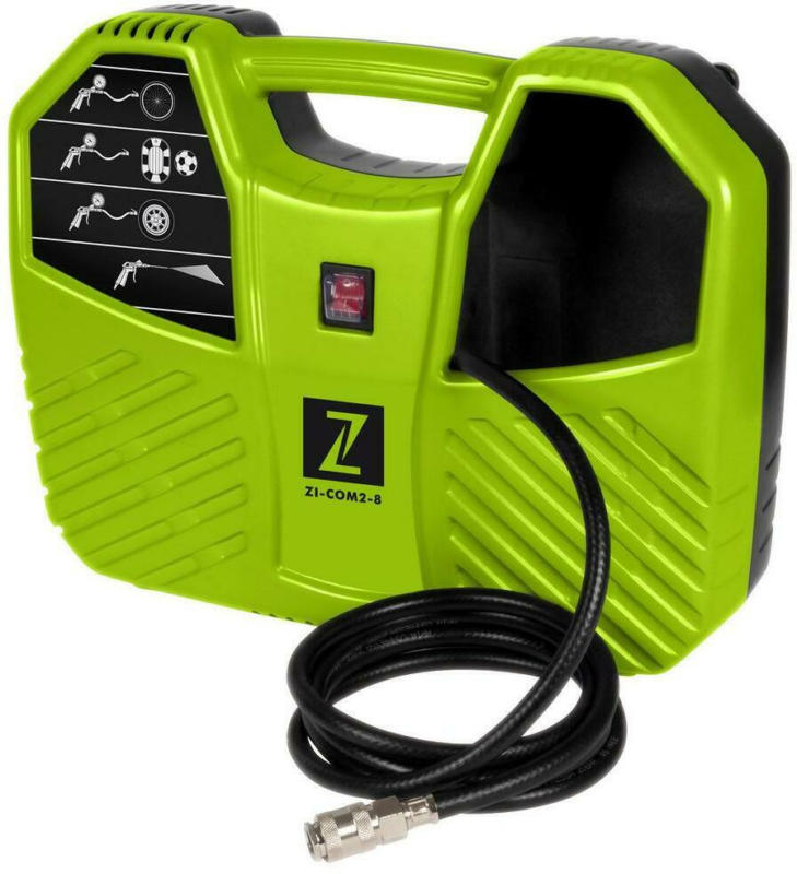 Druckluftkompressor ZI-COM2-8 8 Bar 1100 W