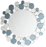 Möbelix Wandspiegel Bubble Rund 80 cm Metallrahmen Grau/Silberfarben