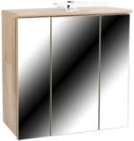 Möbelix Spiegelschrank Mindi mit Led 3-Türig BxHxT: 68,8x69,4x21 cm