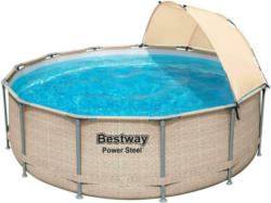 Aufstellpool Rund Power Steel mit Pumpe D: 396 cm