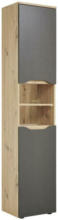 Möbelix Hochschrank mit Türdämpfung Giga B: 40 cm, Eiche/Anthrazit