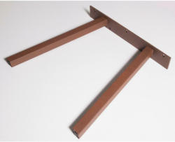 Tischgestell Stahl Rostfarben BxH: 70x71 cm, A-Form