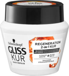 Trattamento Regeneration 2-in-1 Gliss Kur Schwarzkopf, Capelli secchi e danneggiati, 300 ml